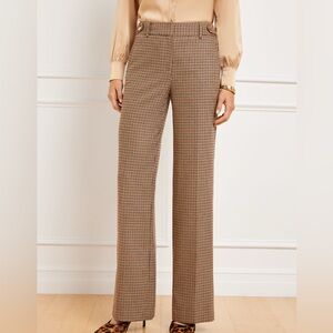 Talbots Brown Plaid Wide Leg Pants